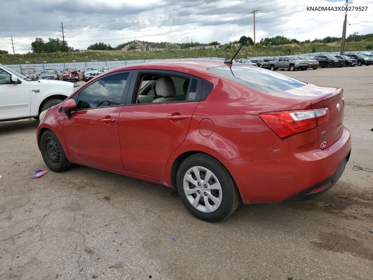 2013 Kia Rio Lx VIN: KNADM4A3XD6279527 Lot: 67604834