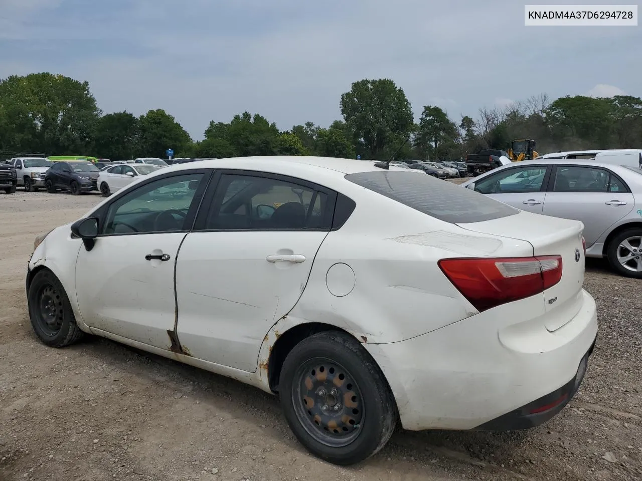 2013 Kia Rio Lx VIN: KNADM4A37D6294728 Lot: 68009854