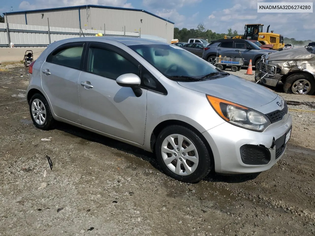 KNADM5A32D6274280 2013 Kia Rio Lx