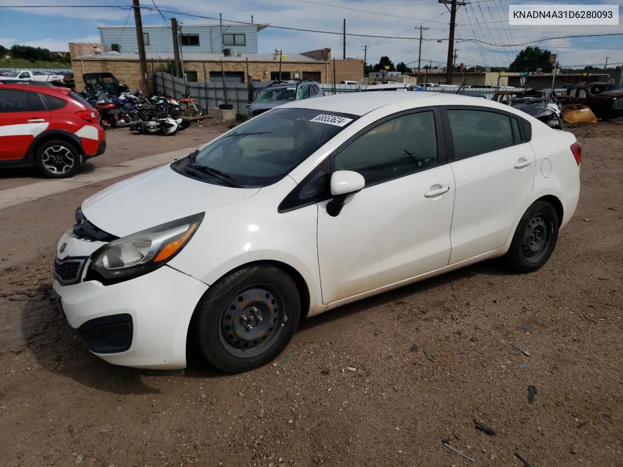 2013 Kia Rio Ex VIN: KNADN4A31D6280093 Lot: 68553624