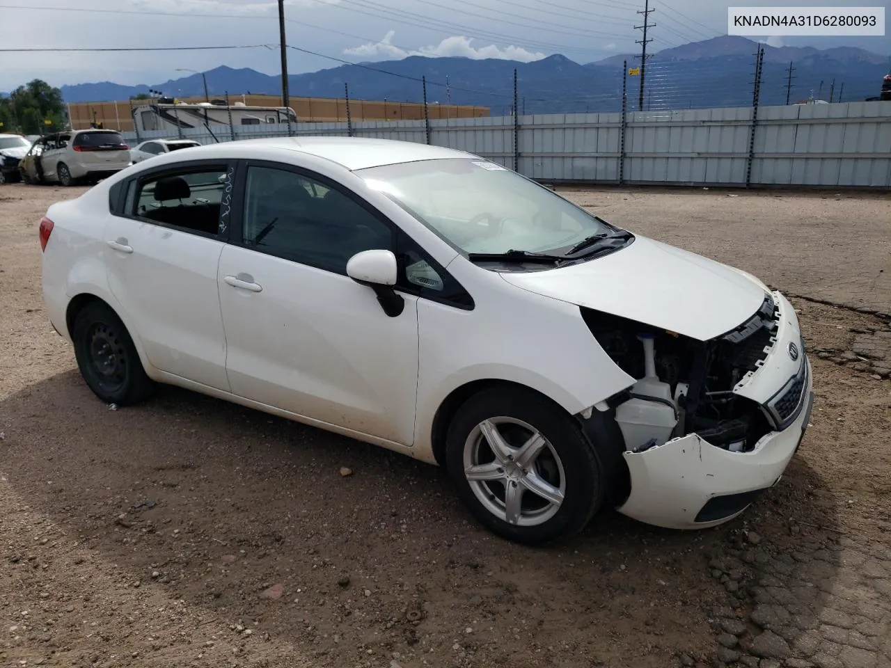 2013 Kia Rio Ex VIN: KNADN4A31D6280093 Lot: 68553624