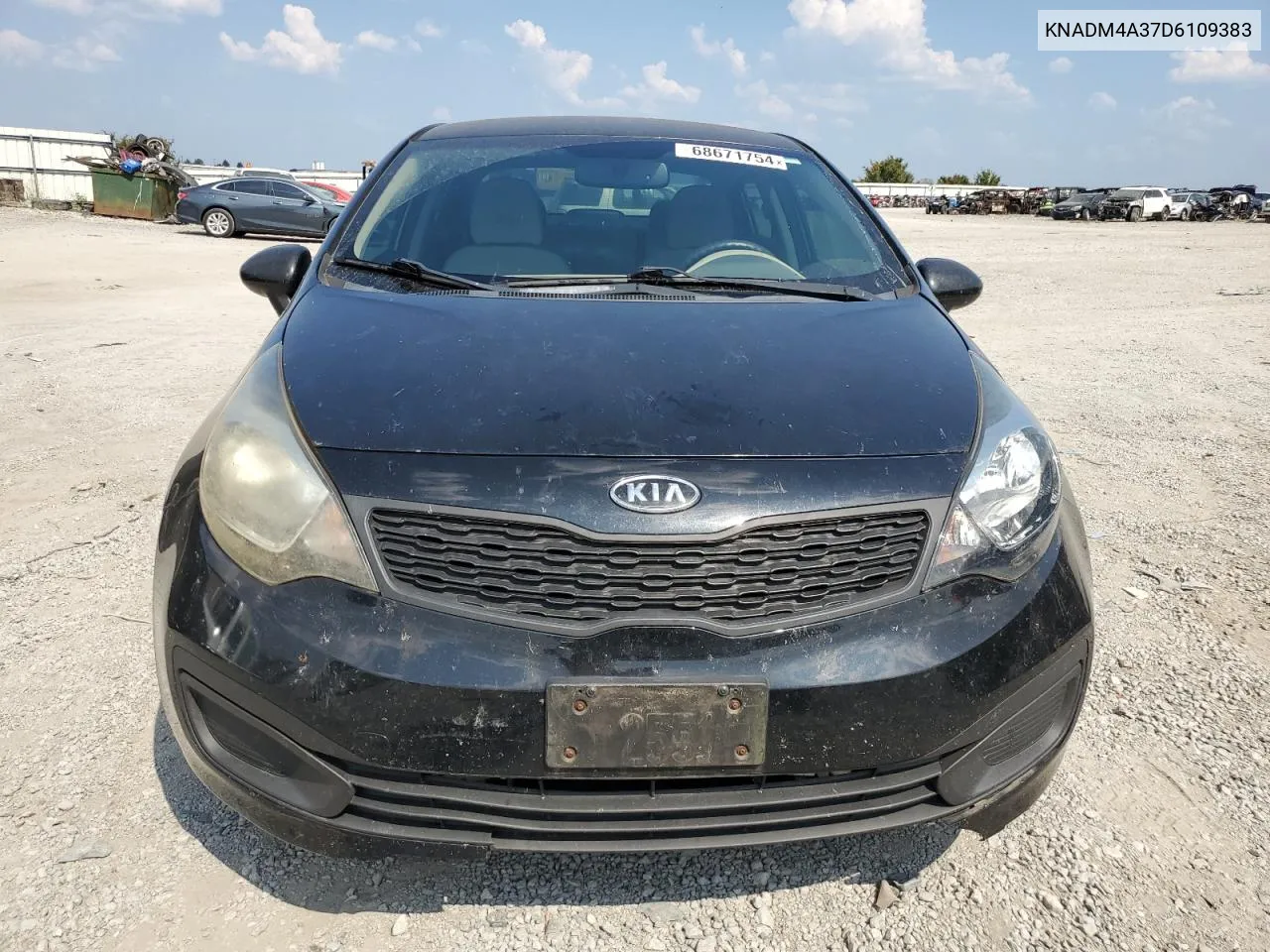 2013 Kia Rio Lx VIN: KNADM4A37D6109383 Lot: 68671754