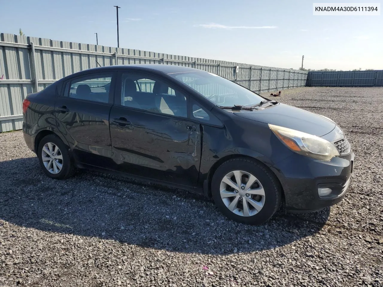 2013 Kia Rio Lx VIN: KNADM4A30D6111394 Lot: 68680084