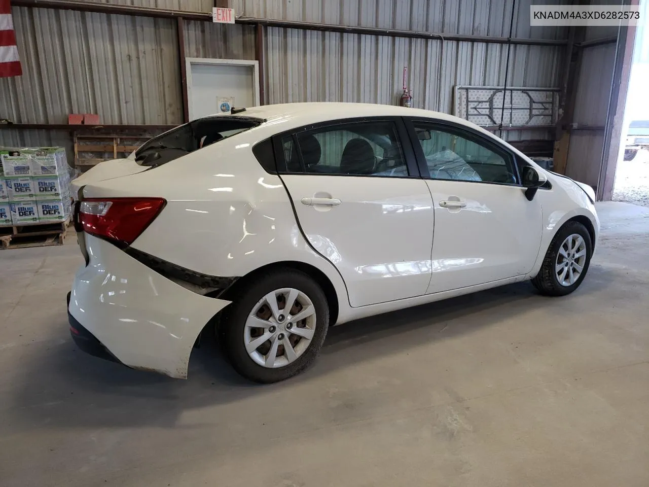 2013 Kia Rio Lx VIN: KNADM4A3XD6282573 Lot: 68706504