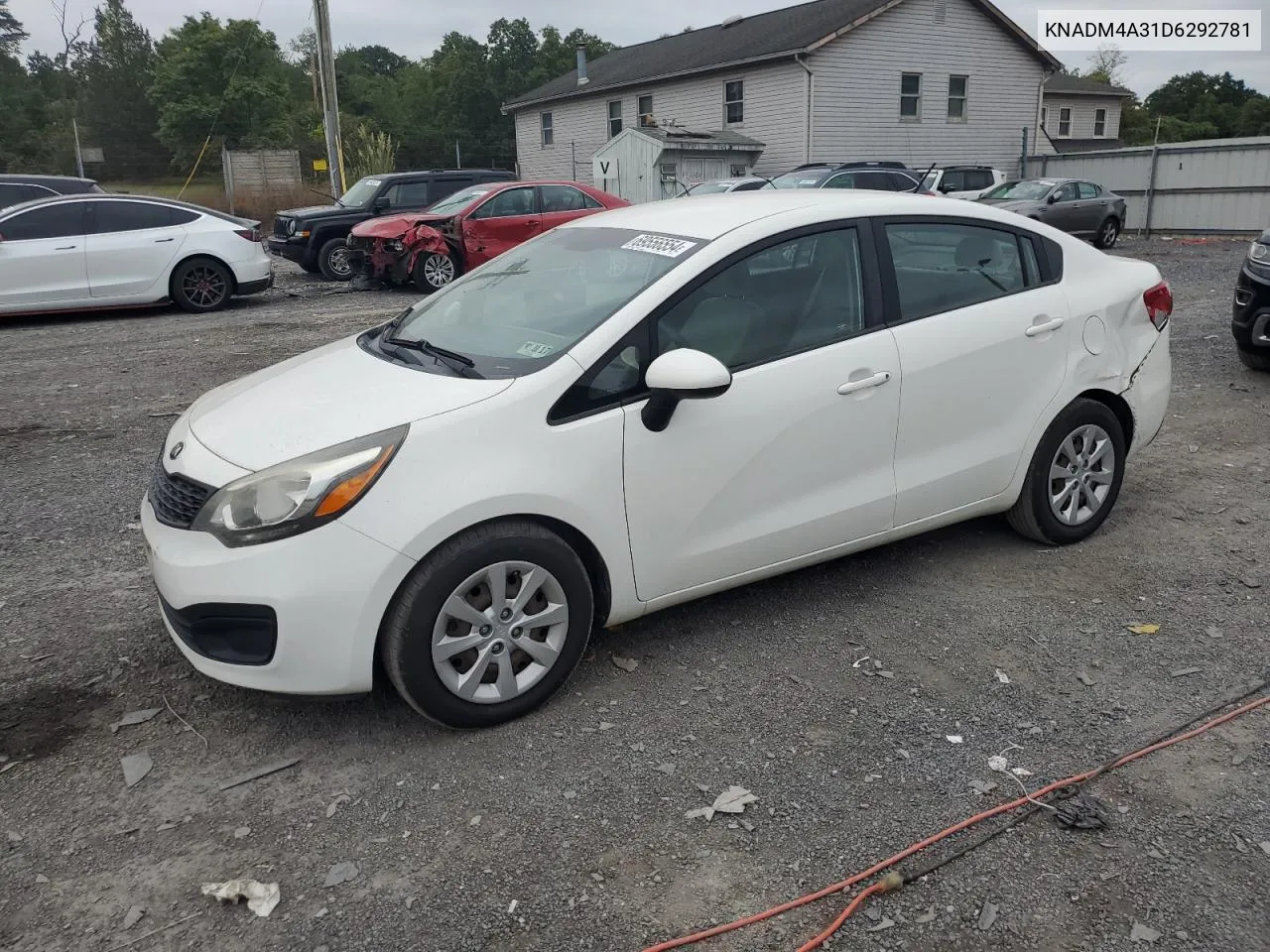 2013 Kia Rio Lx VIN: KNADM4A31D6292781 Lot: 69556554