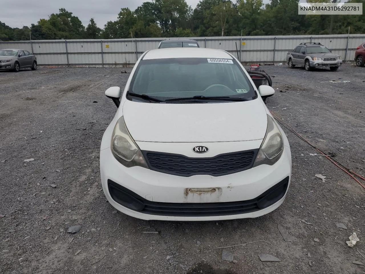 2013 Kia Rio Lx VIN: KNADM4A31D6292781 Lot: 69556554