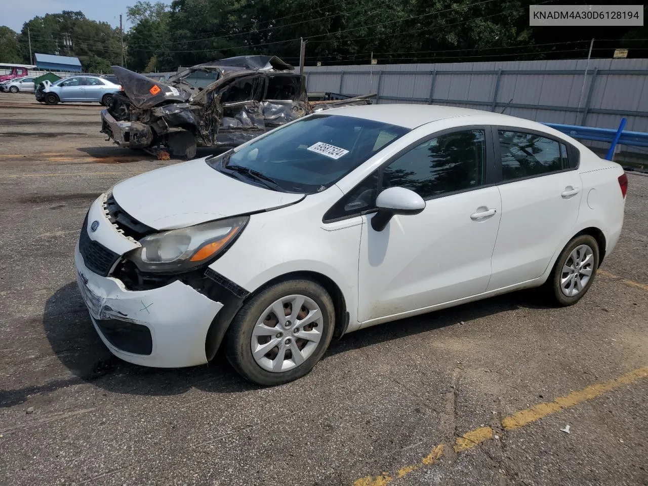 2013 Kia Rio Lx VIN: KNADM4A30D6128194 Lot: 69587524