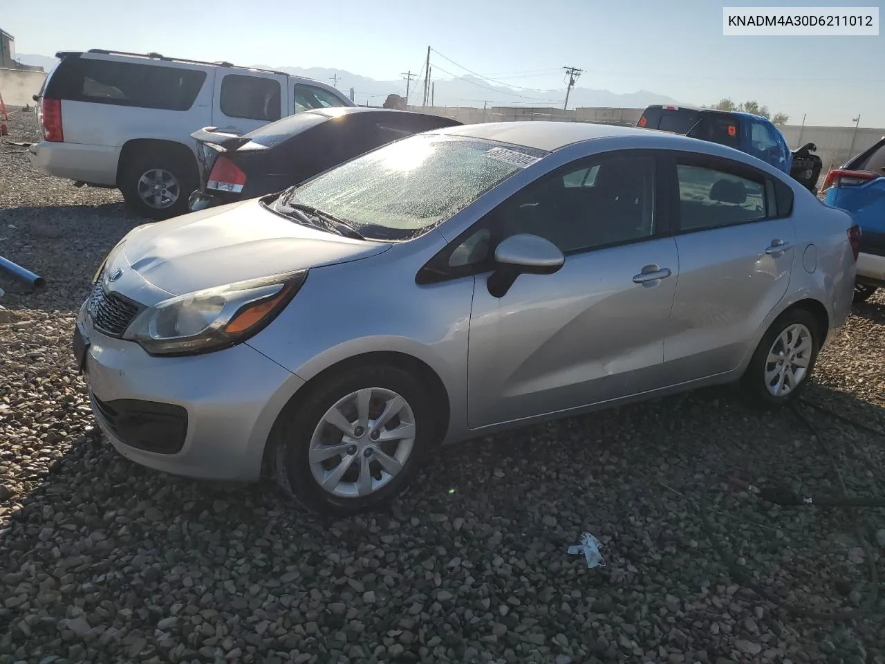 2013 Kia Rio Lx VIN: KNADM4A30D6211012 Lot: 69710004