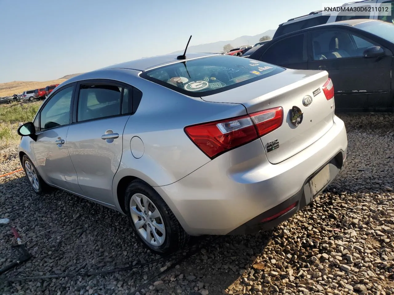 2013 Kia Rio Lx VIN: KNADM4A30D6211012 Lot: 69710004