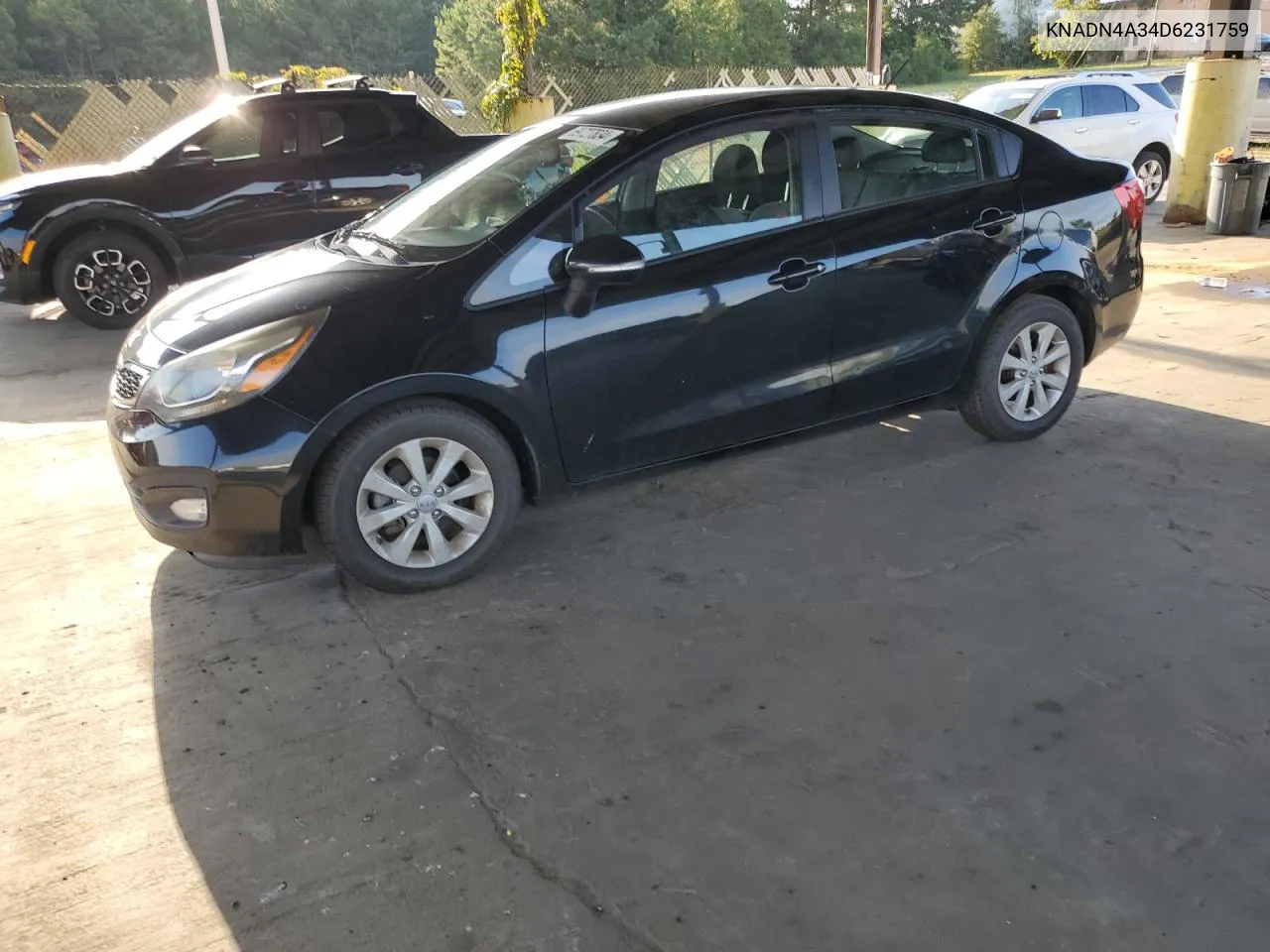 2013 Kia Rio Ex VIN: KNADN4A34D6231759 Lot: 69727834