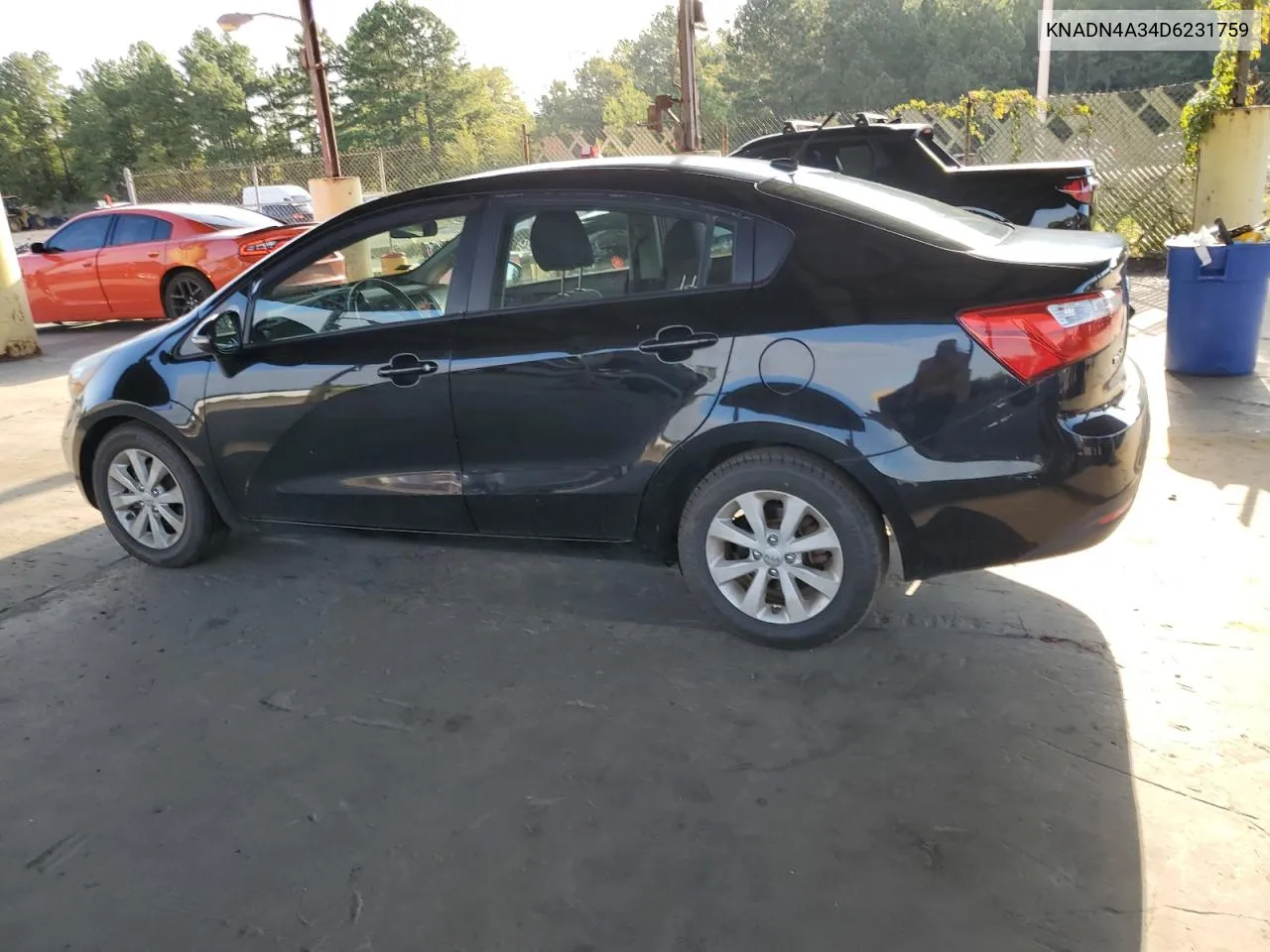 2013 Kia Rio Ex VIN: KNADN4A34D6231759 Lot: 69727834