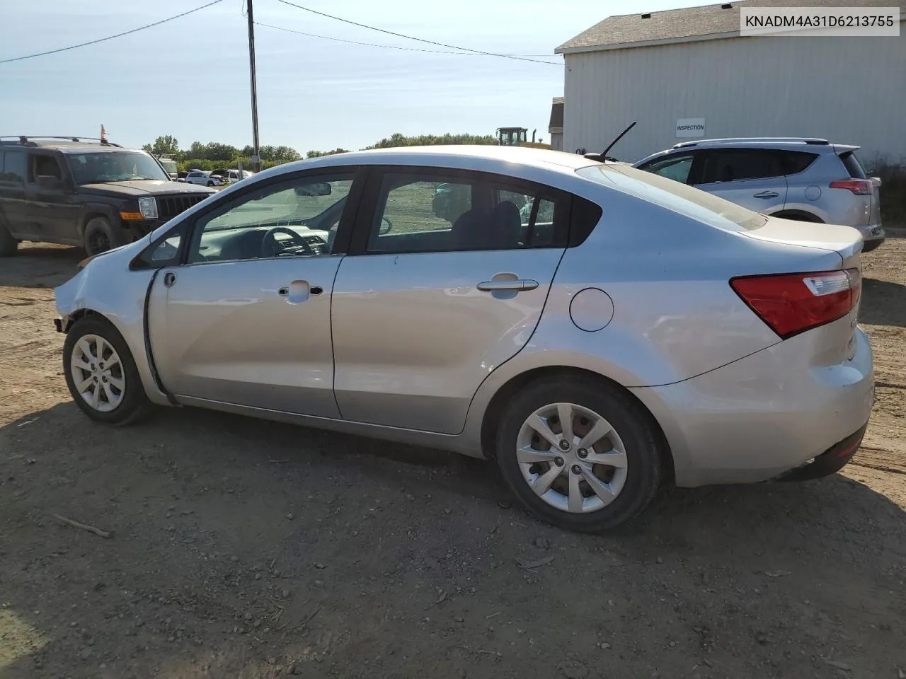 2013 Kia Rio Lx VIN: KNADM4A31D6213755 Lot: 69914894