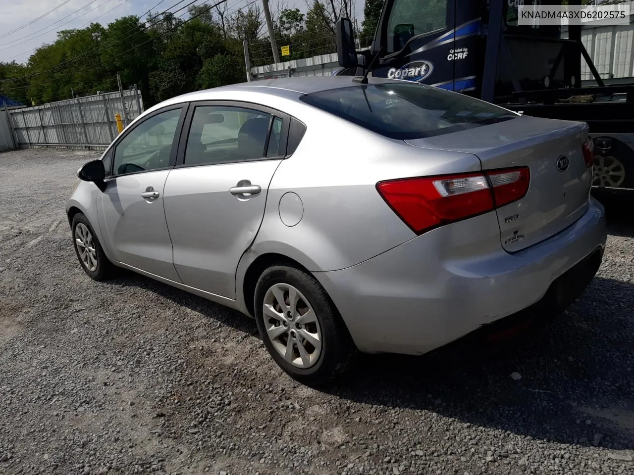 2013 Kia Rio Lx VIN: KNADM4A3XD6202575 Lot: 69979474