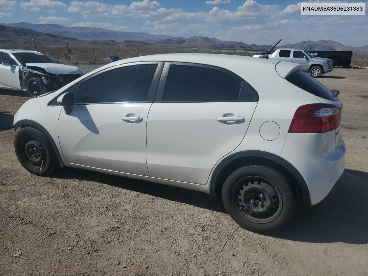 2013 Kia Rio Lx VIN: KNADM5A36D6231383 Lot: 70282574