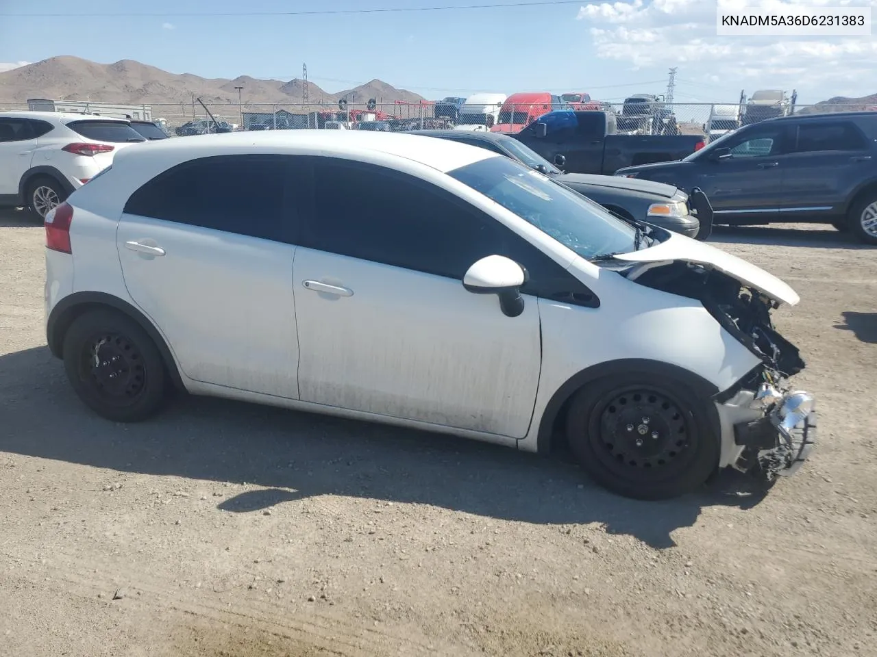 2013 Kia Rio Lx VIN: KNADM5A36D6231383 Lot: 70282574