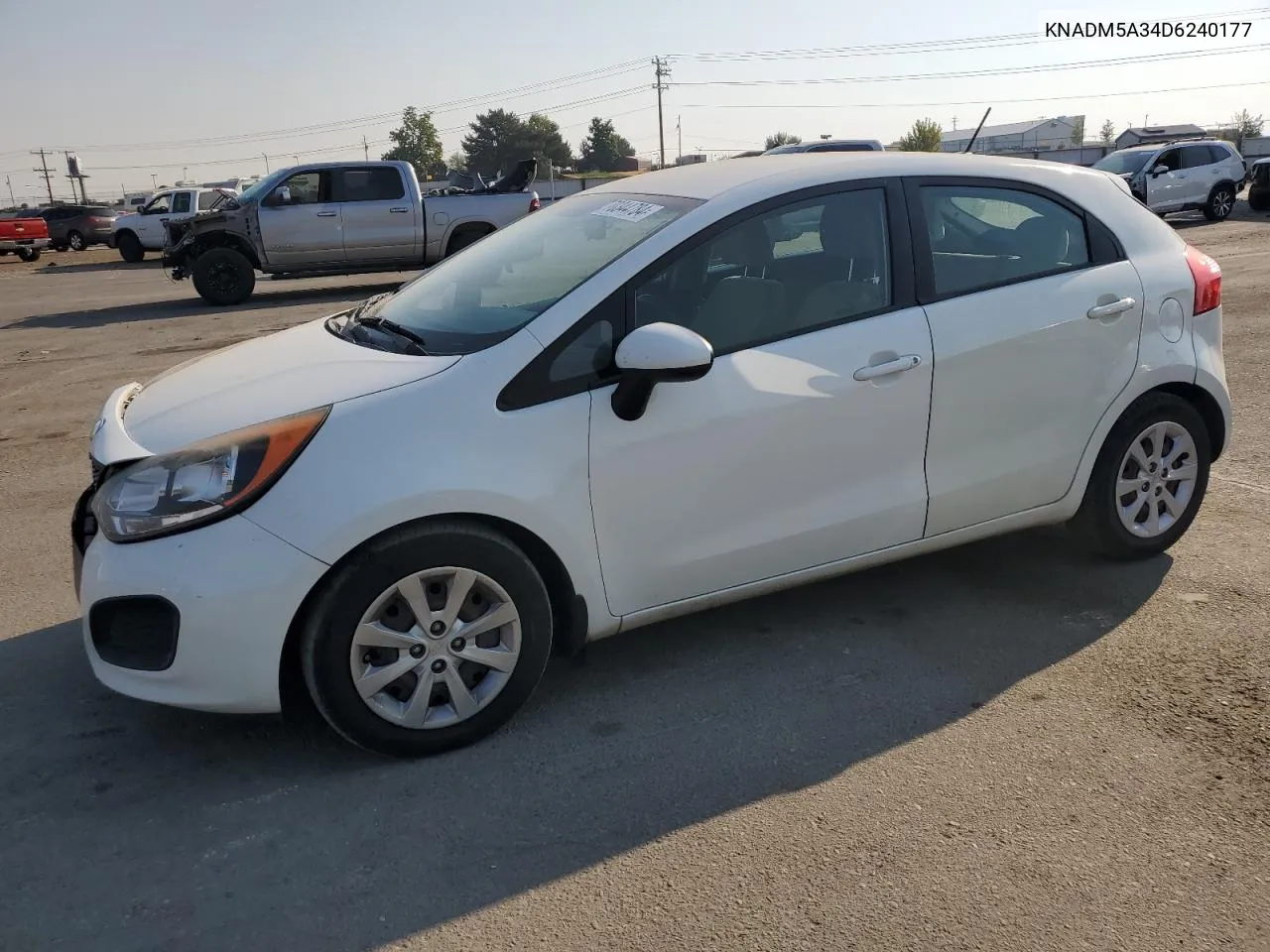 2013 Kia Rio Lx VIN: KNADM5A34D6240177 Lot: 70344784