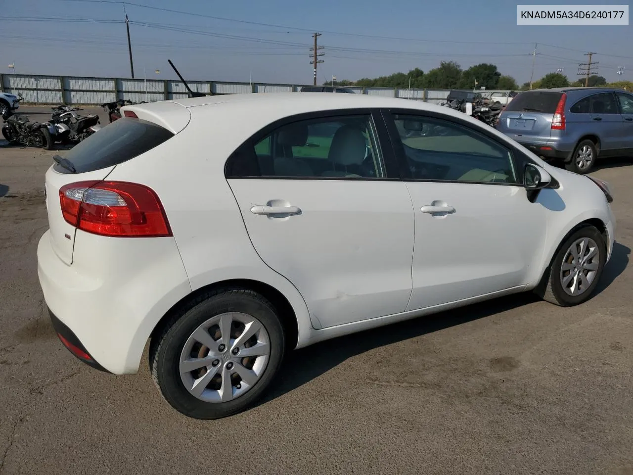 2013 Kia Rio Lx VIN: KNADM5A34D6240177 Lot: 70344784