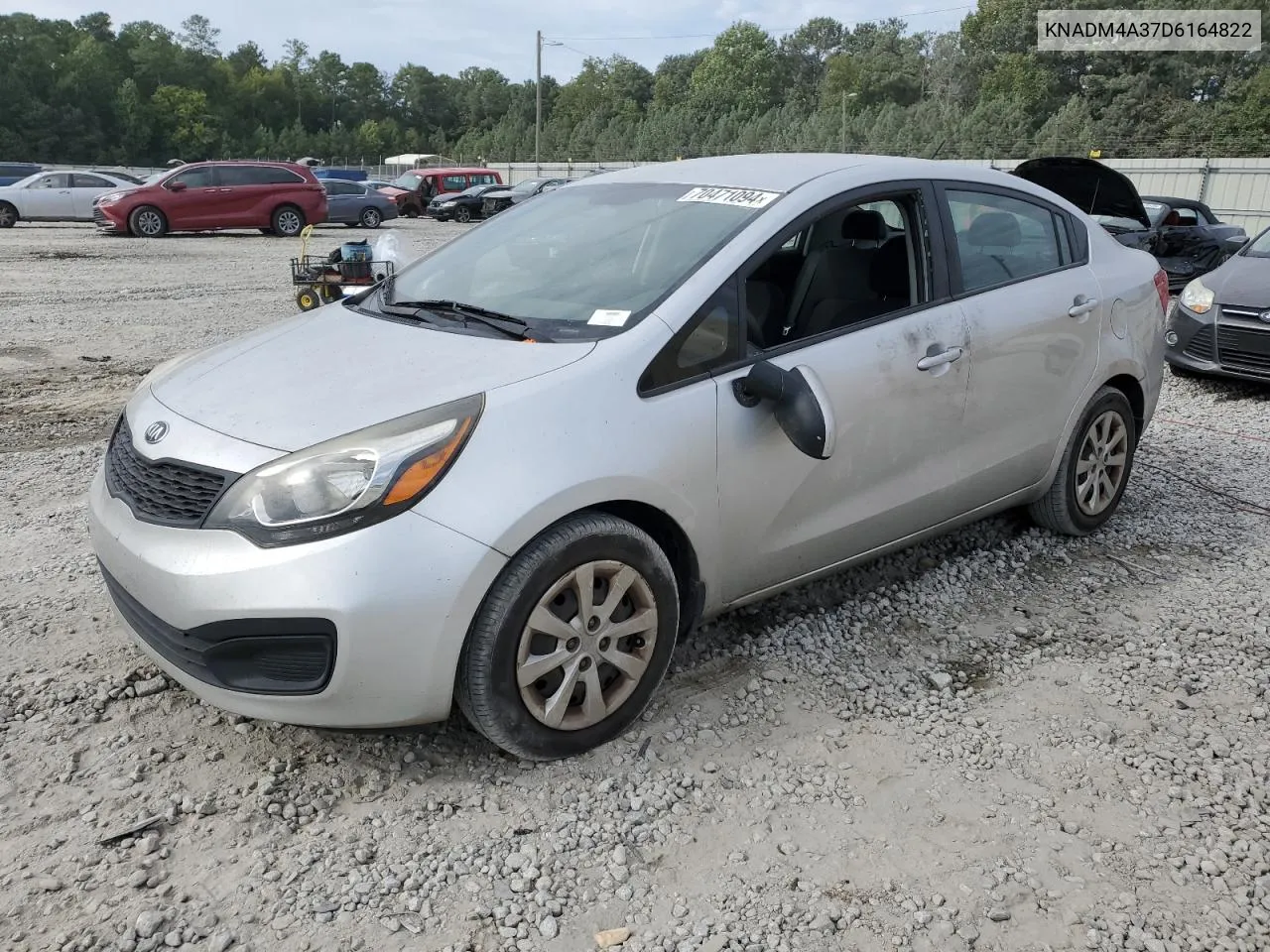 2013 Kia Rio Lx VIN: KNADM4A37D6164822 Lot: 70471094