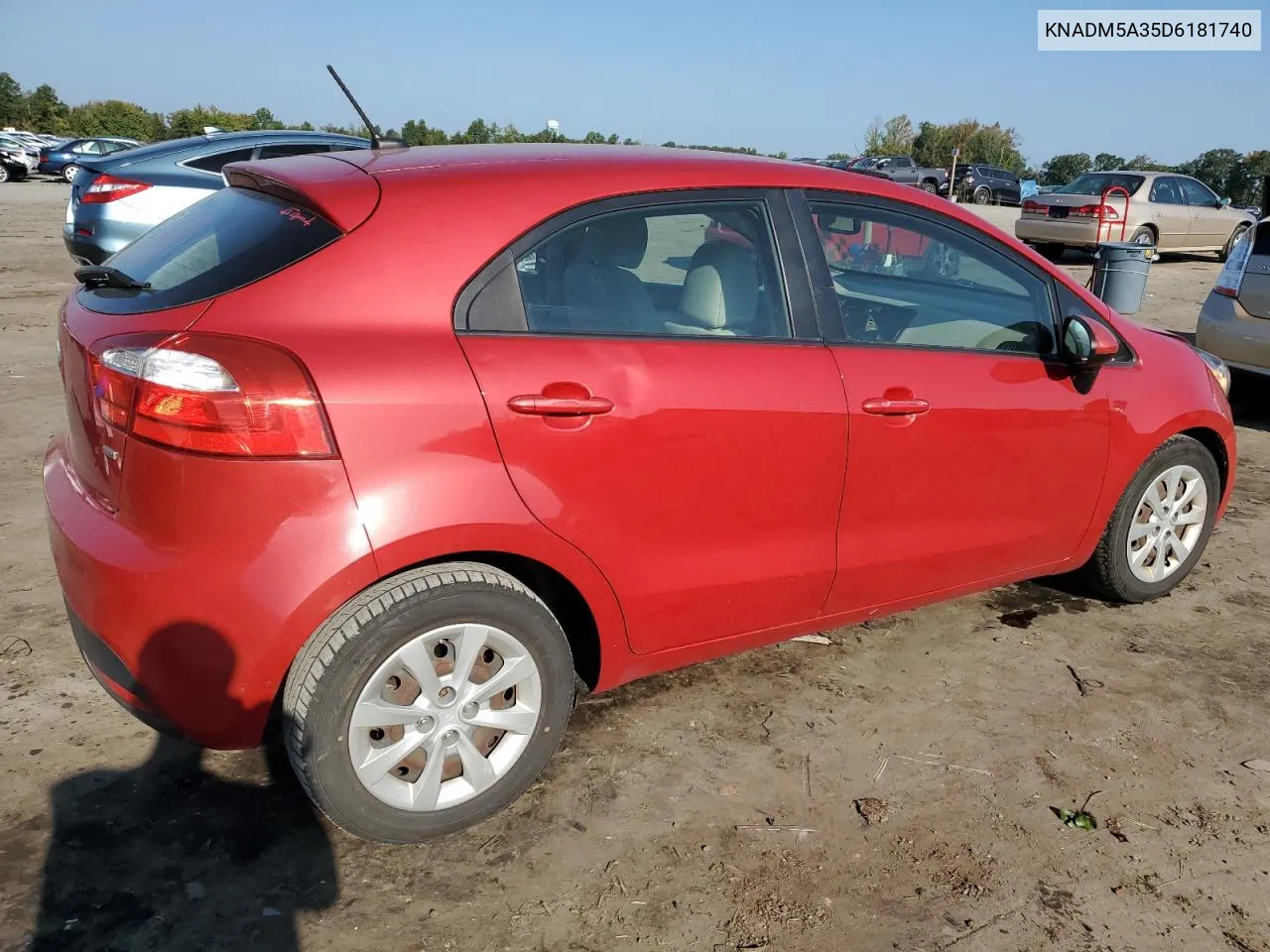 2013 Kia Rio Lx VIN: KNADM5A35D6181740 Lot: 70501354