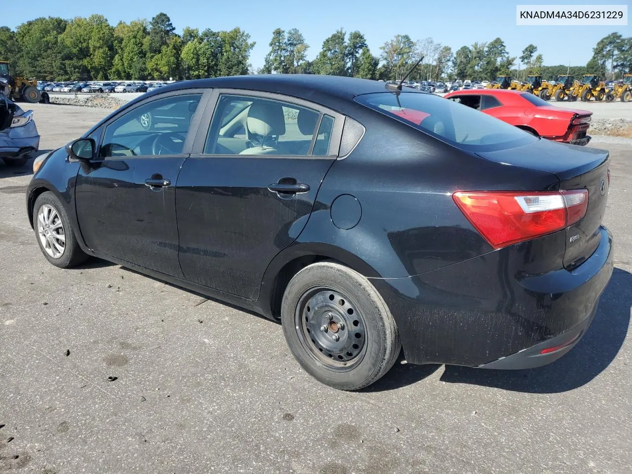 2013 Kia Rio Lx VIN: KNADM4A34D6231229 Lot: 70675734