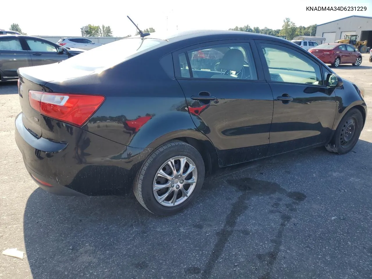 2013 Kia Rio Lx VIN: KNADM4A34D6231229 Lot: 70675734