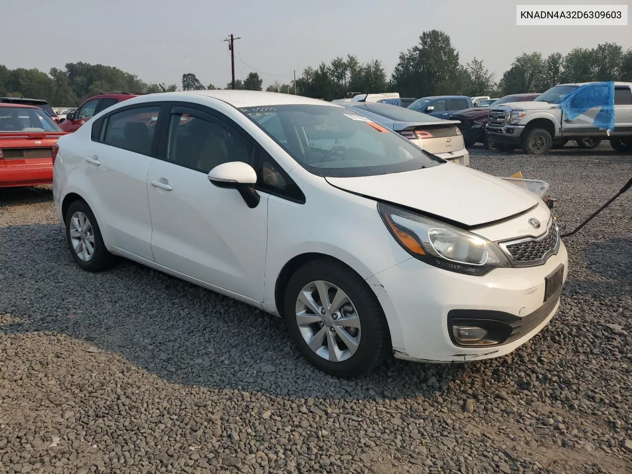 2013 Kia Rio Ex VIN: KNADN4A32D6309603 Lot: 70774234