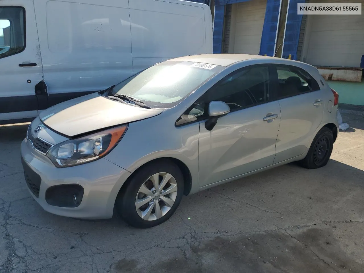 2013 Kia Rio Ex VIN: KNADN5A38D6155565 Lot: 70889174