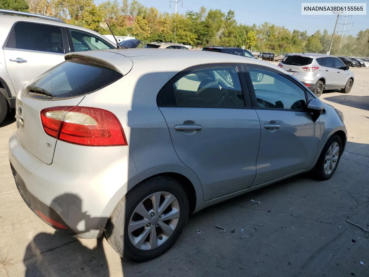 2013 Kia Rio Ex VIN: KNADN5A38D6155565 Lot: 70889174