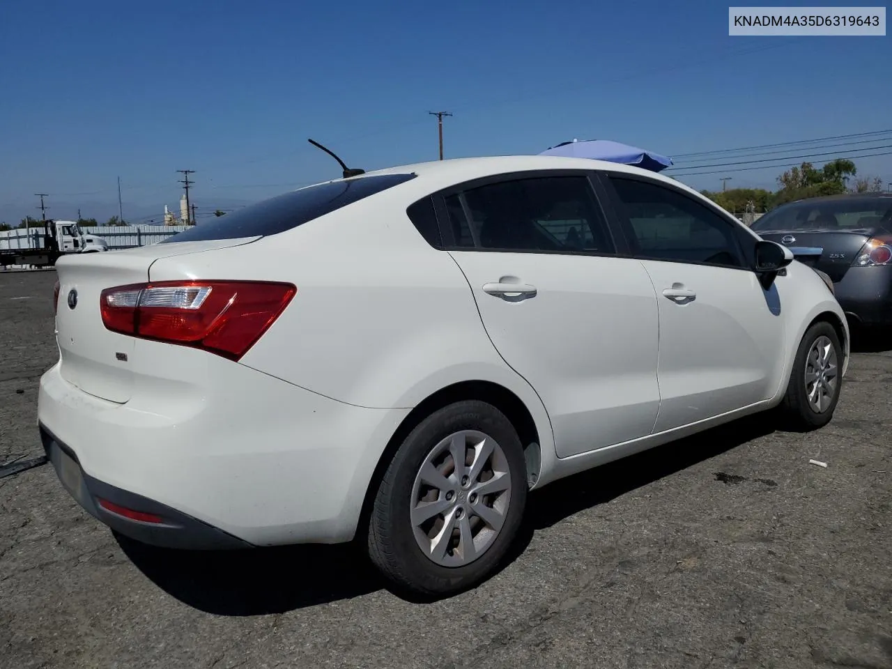 2013 Kia Rio Lx VIN: KNADM4A35D6319643 Lot: 71686114