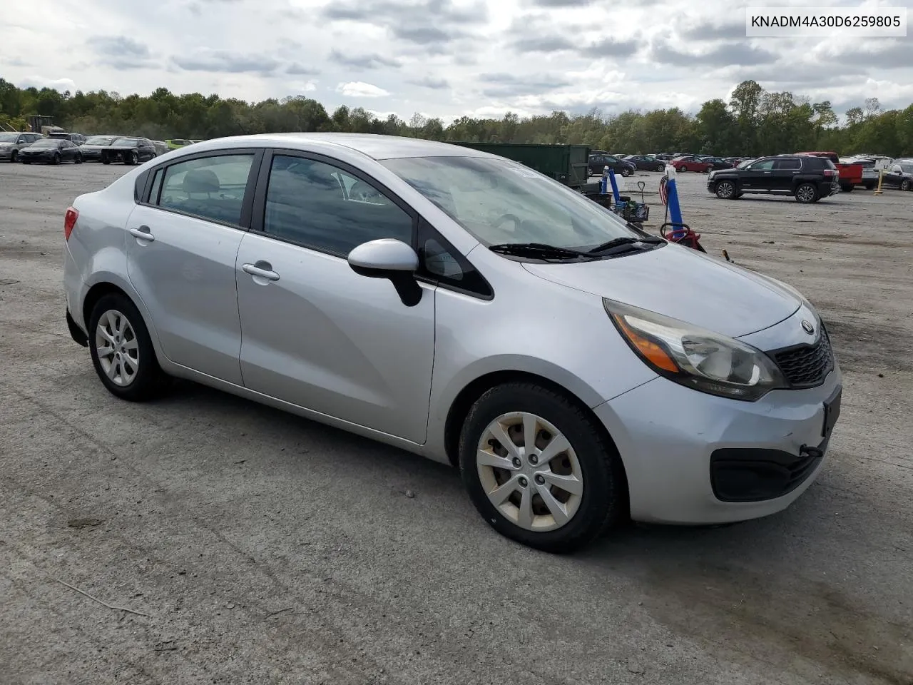 2013 Kia Rio Lx VIN: KNADM4A30D6259805 Lot: 71888454