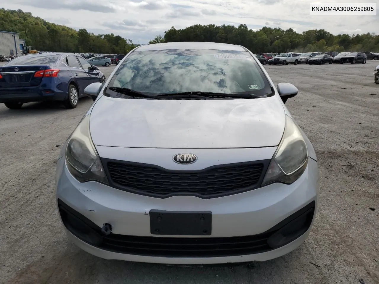 2013 Kia Rio Lx VIN: KNADM4A30D6259805 Lot: 71888454