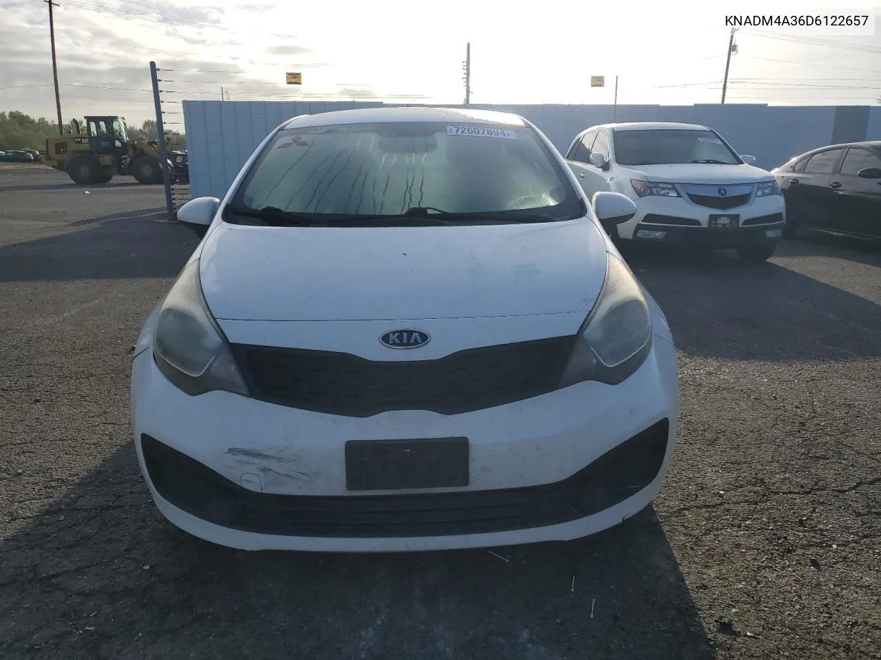 2013 Kia Rio Lx VIN: KNADM4A36D6122657 Lot: 72607894