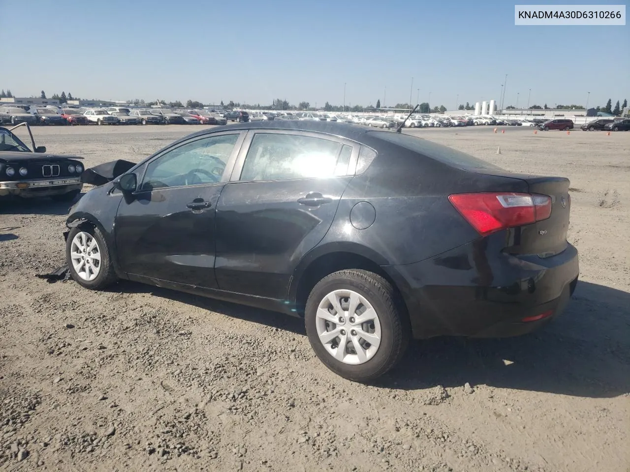 2013 Kia Rio Lx VIN: KNADM4A30D6310266 Lot: 72752374