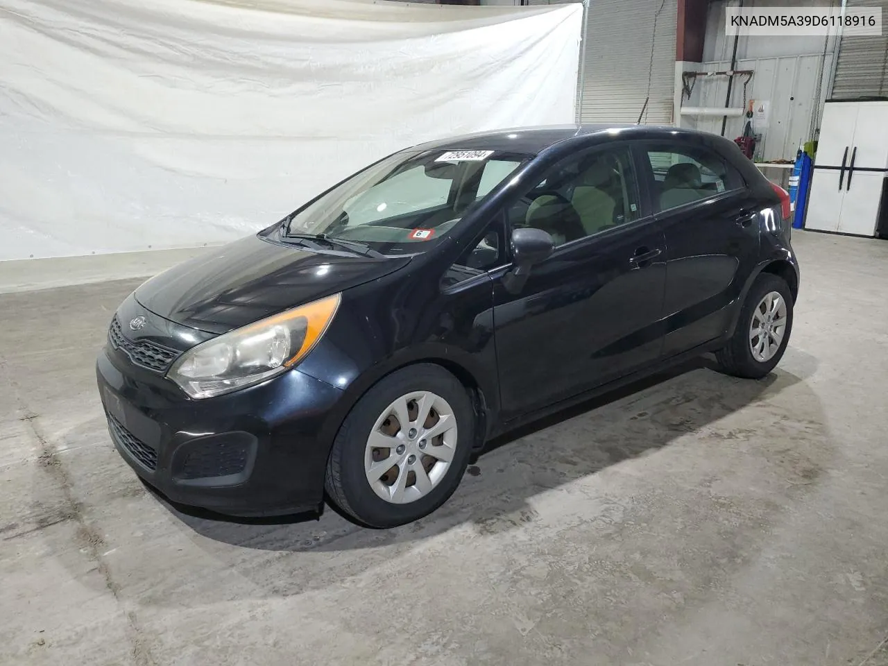 2013 Kia Rio Lx VIN: KNADM5A39D6118916 Lot: 72951094