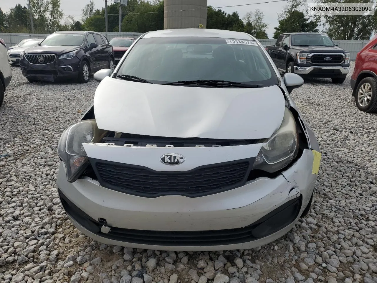 KNADM4A32D6303092 2013 Kia Rio Lx