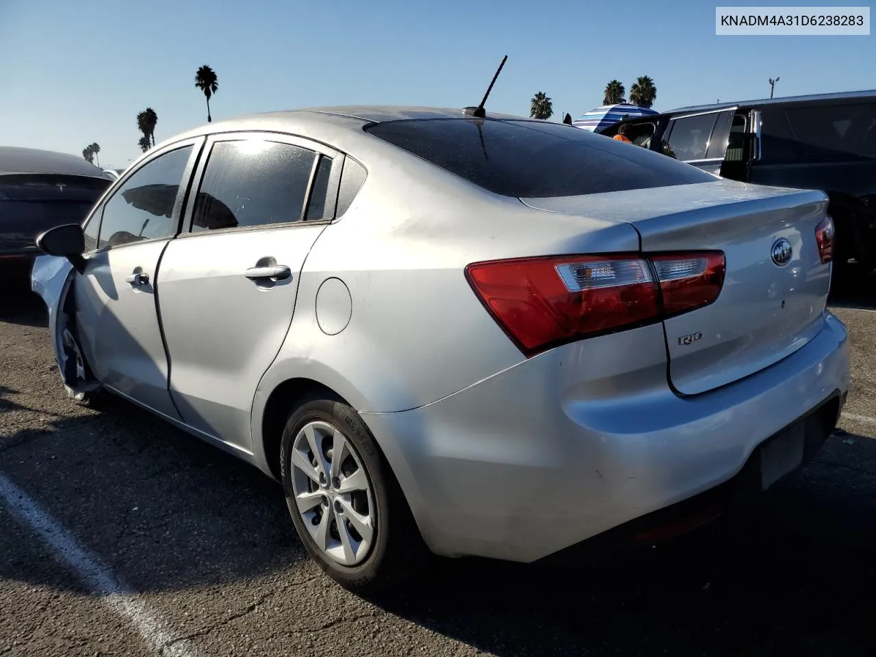 2013 Kia Rio Lx VIN: KNADM4A31D6238283 Lot: 73541994