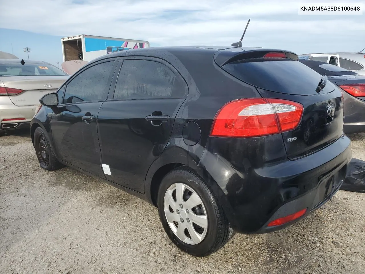 2013 Kia Rio Lx VIN: KNADM5A38D6100648 Lot: 73704084