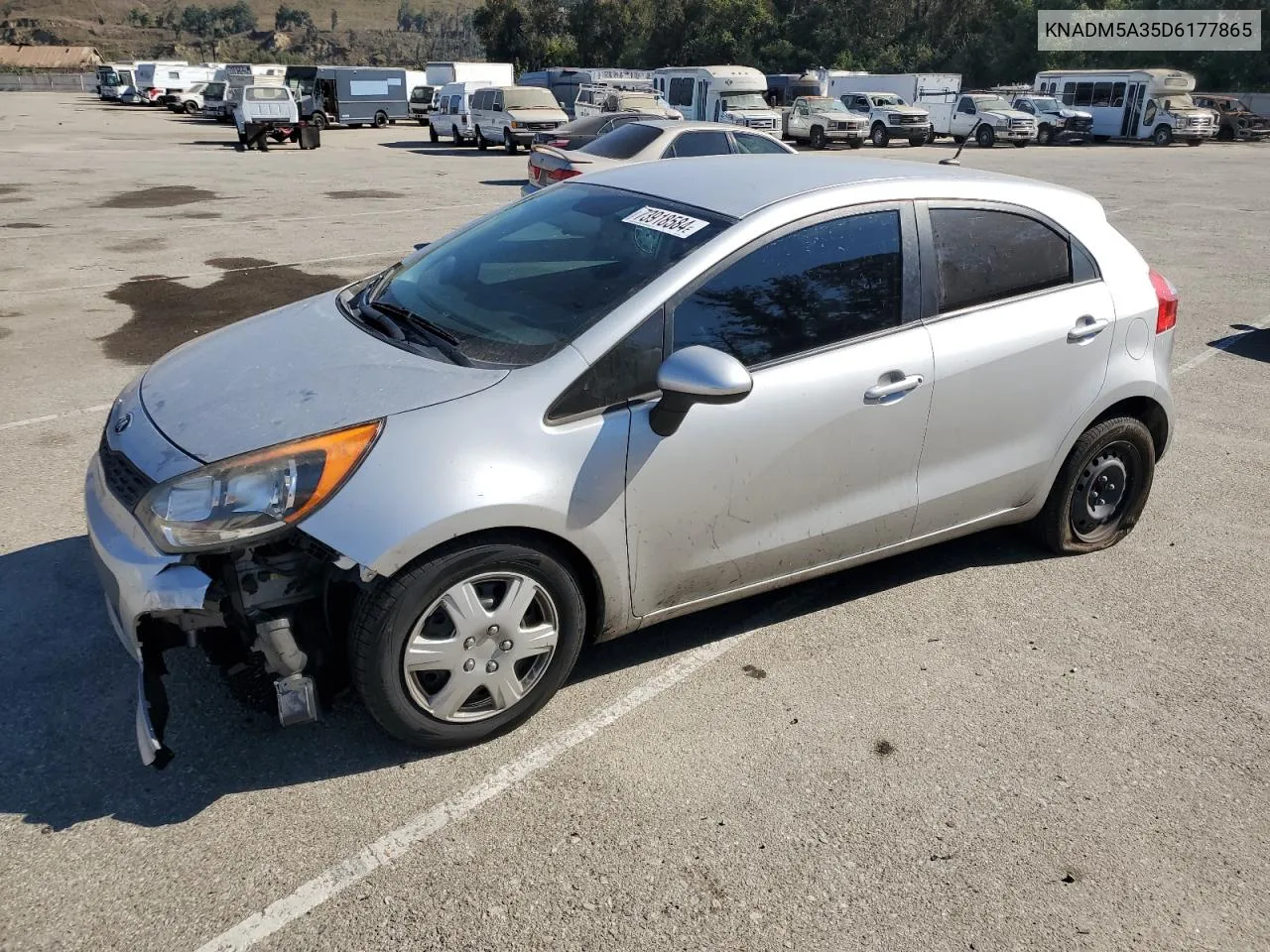 2013 Kia Rio Lx VIN: KNADM5A35D6177865 Lot: 73918584