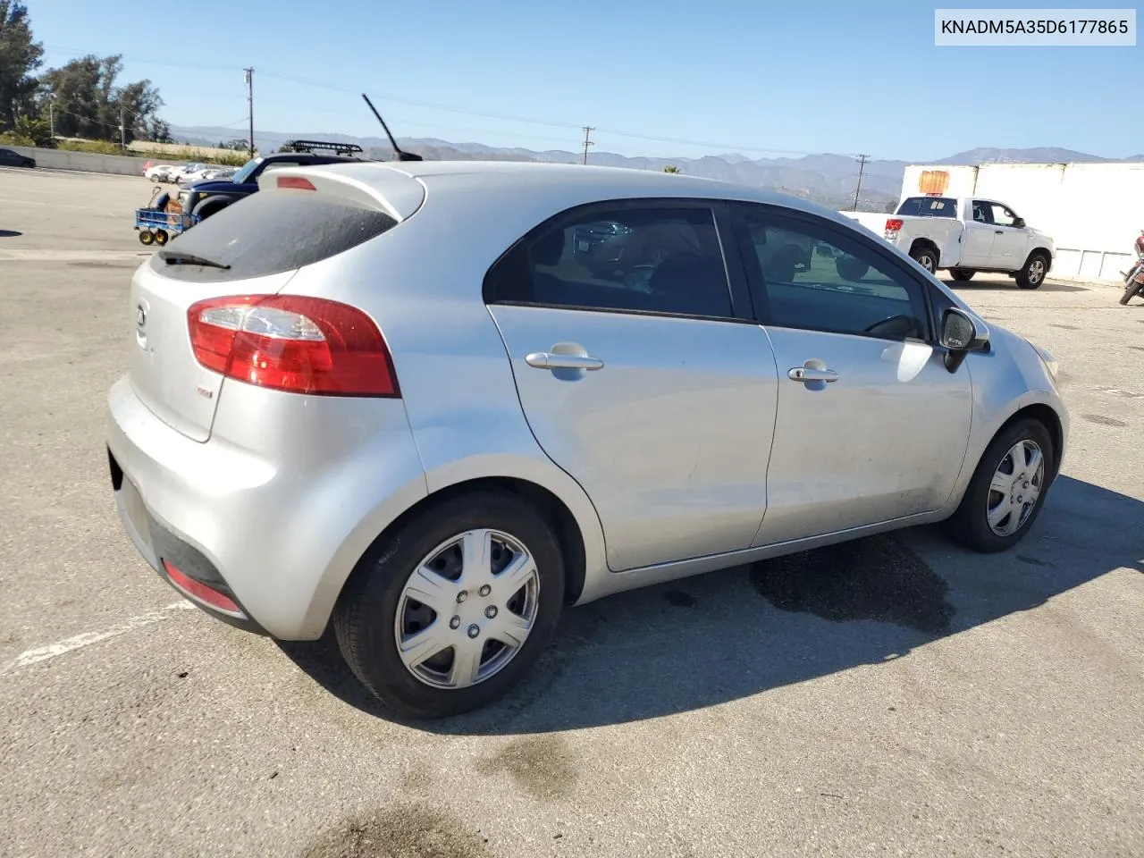 2013 Kia Rio Lx VIN: KNADM5A35D6177865 Lot: 73918584