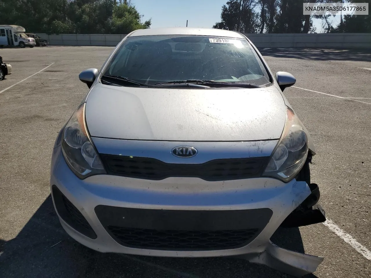 2013 Kia Rio Lx VIN: KNADM5A35D6177865 Lot: 73918584