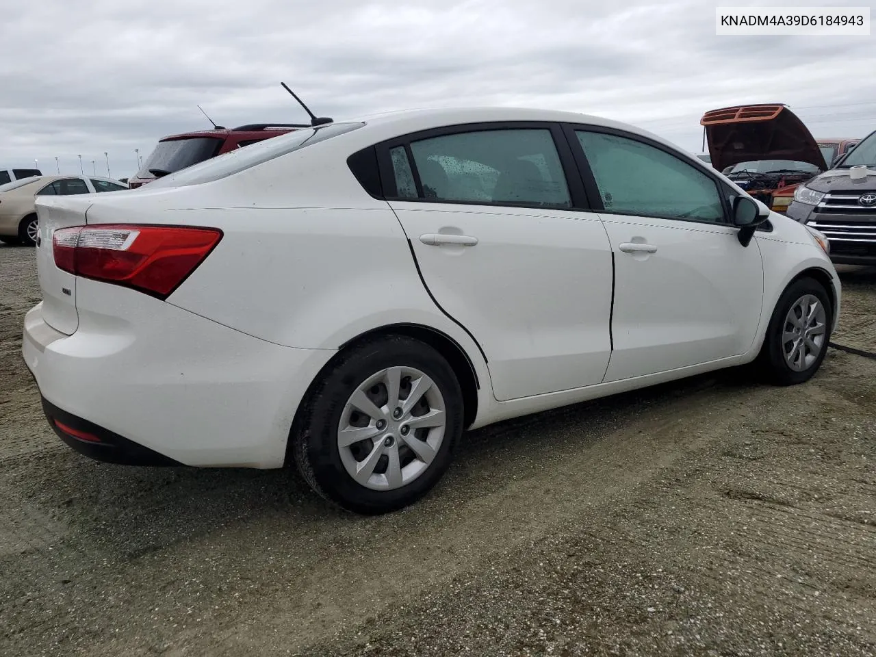 2013 Kia Rio Lx VIN: KNADM4A39D6184943 Lot: 74179914