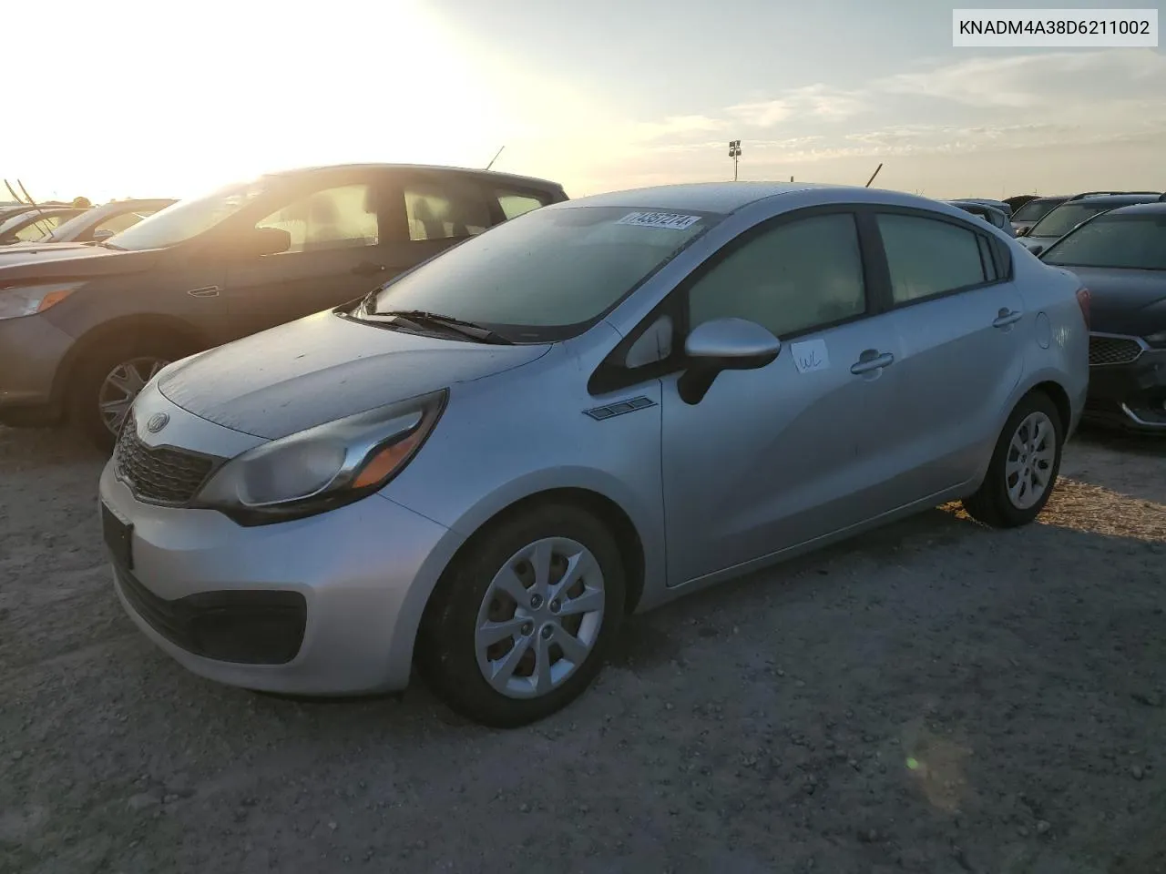 2013 Kia Rio Lx VIN: KNADM4A38D6211002 Lot: 74357274