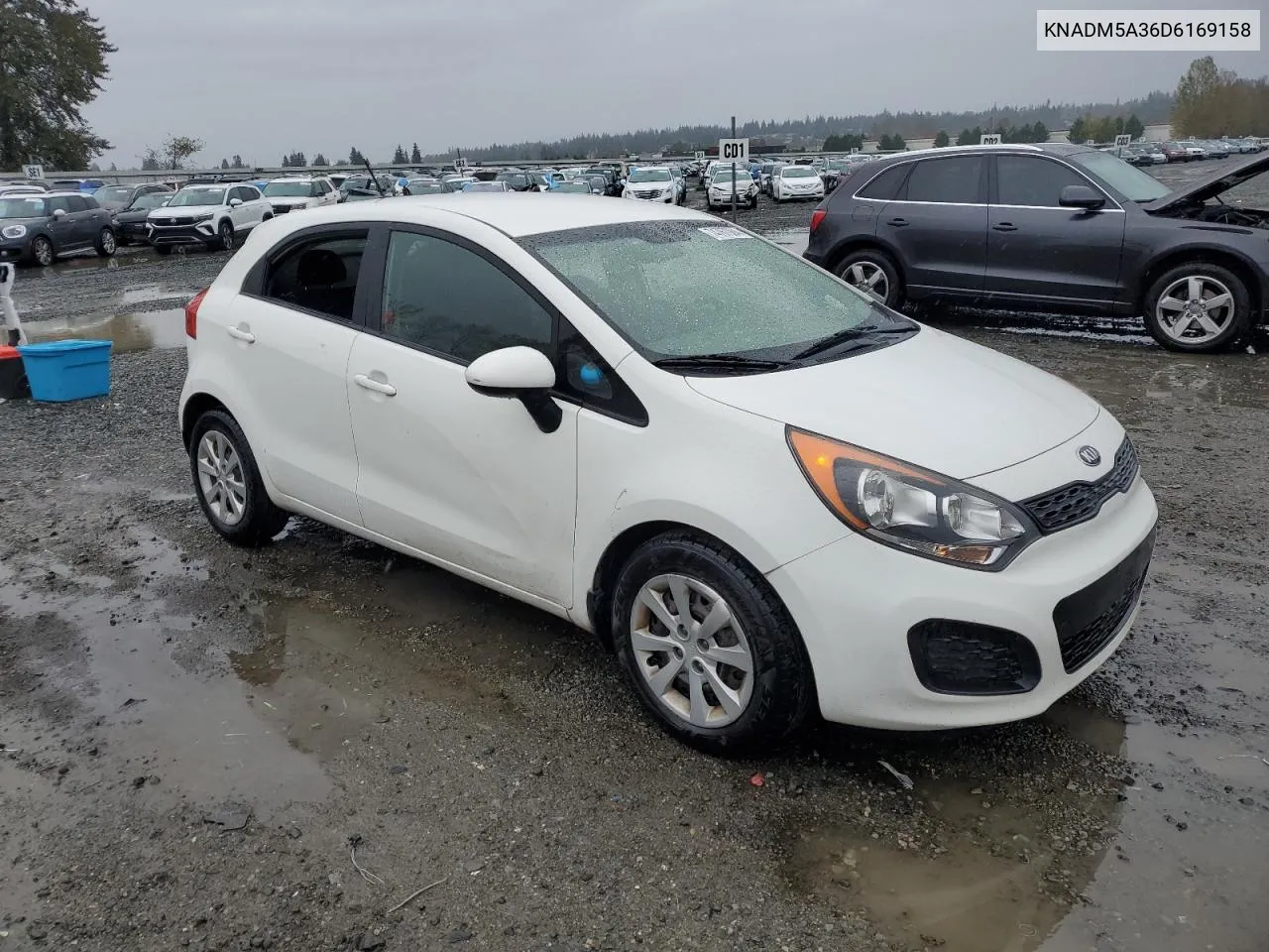 2013 Kia Rio Lx VIN: KNADM5A36D6169158 Lot: 74767984