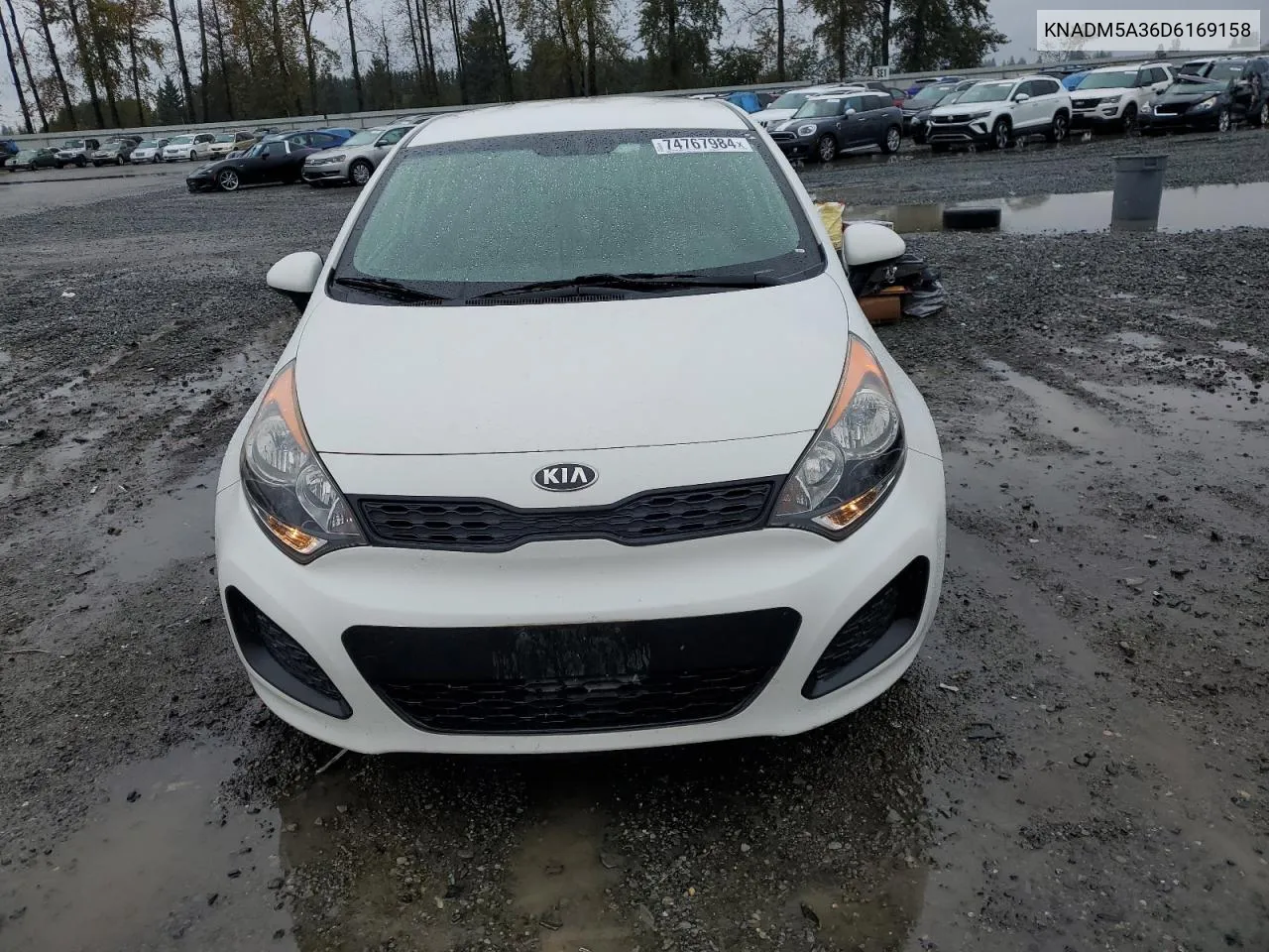 2013 Kia Rio Lx VIN: KNADM5A36D6169158 Lot: 74767984