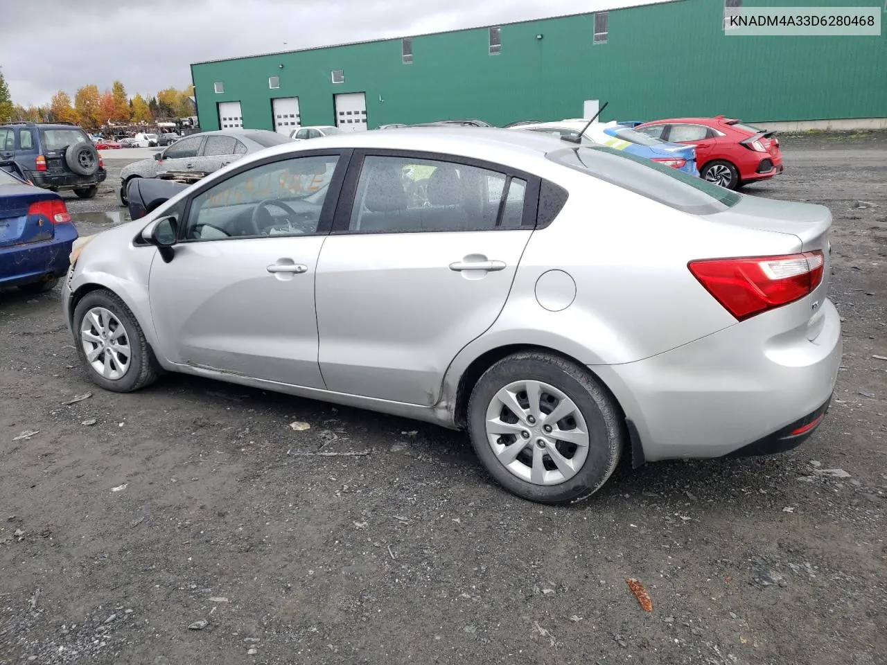 2013 Kia Rio Lx VIN: KNADM4A33D6280468 Lot: 74769494