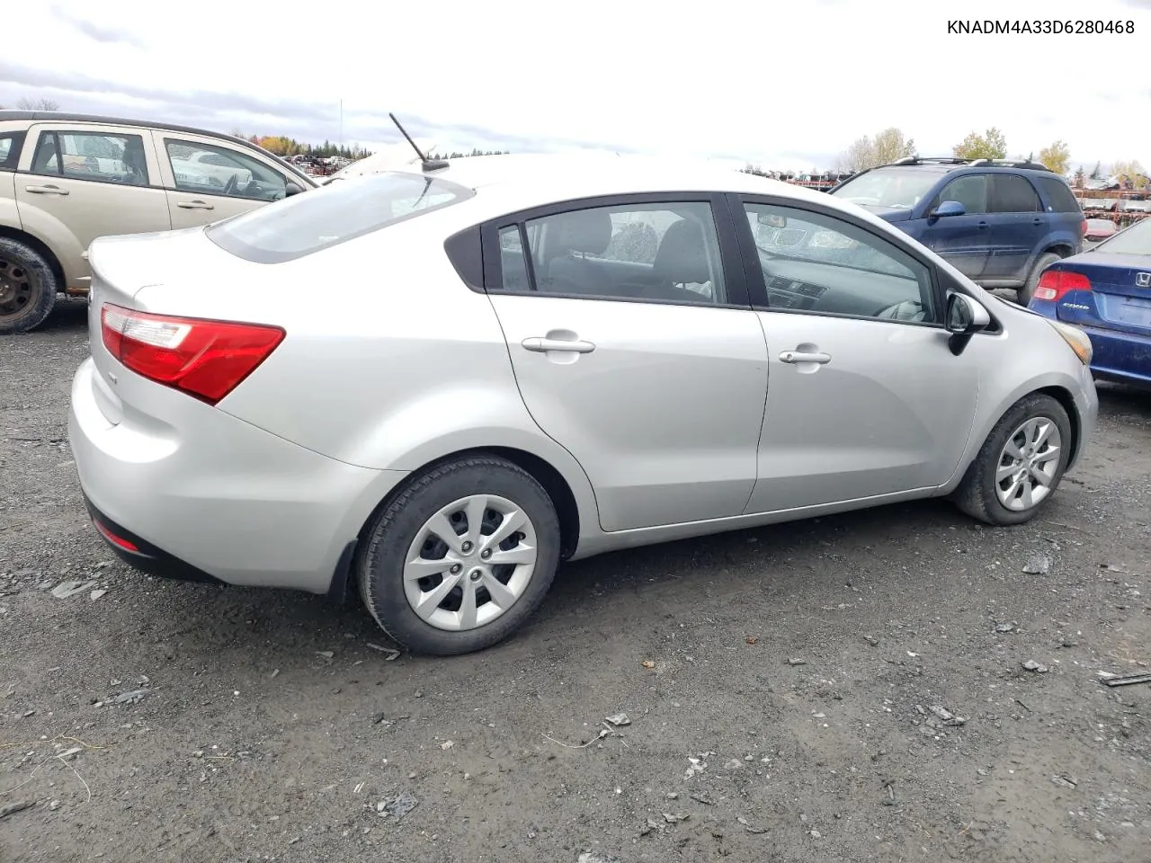 2013 Kia Rio Lx VIN: KNADM4A33D6280468 Lot: 74769494