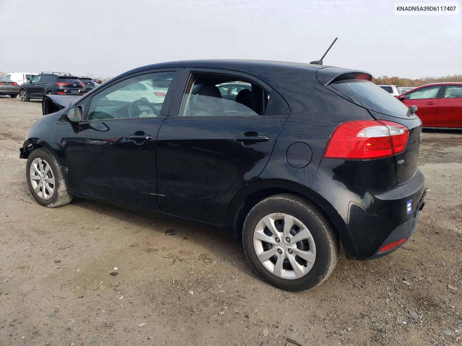 2013 Kia Rio Ex VIN: KNADN5A39D6117407 Lot: 75112513