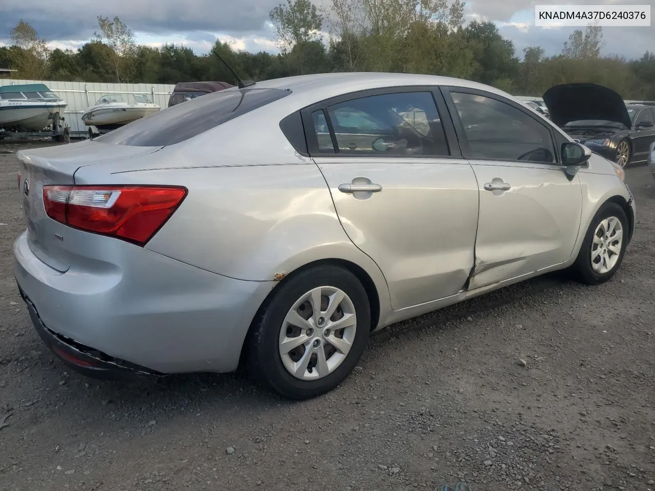 2013 Kia Rio Lx VIN: KNADM4A37D6240376 Lot: 75471244