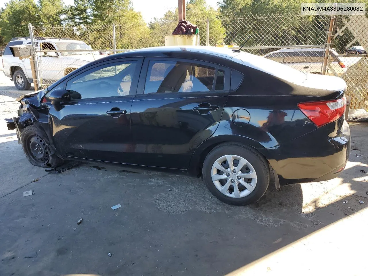 2013 Kia Rio Lx VIN: KNADM4A33D6280082 Lot: 75858784