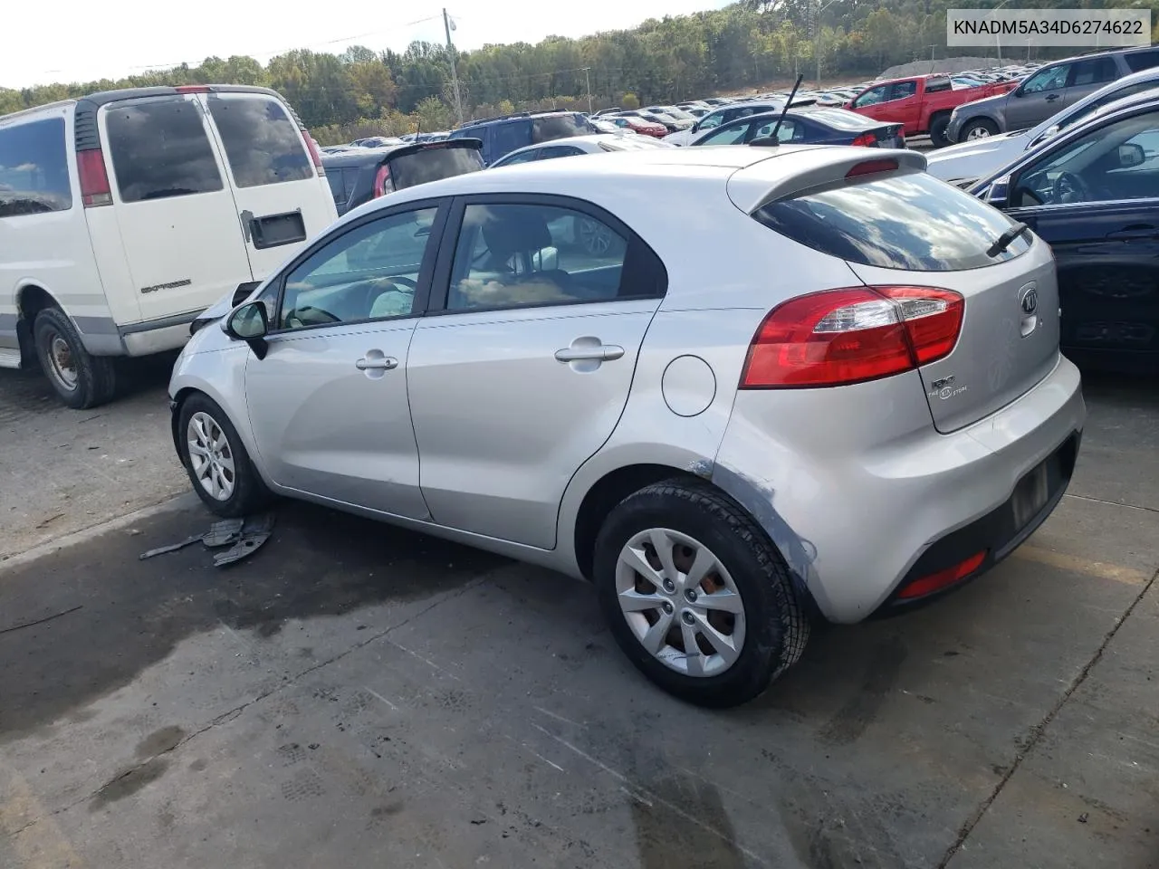 2013 Kia Rio Lx VIN: KNADM5A34D6274622 Lot: 75917594